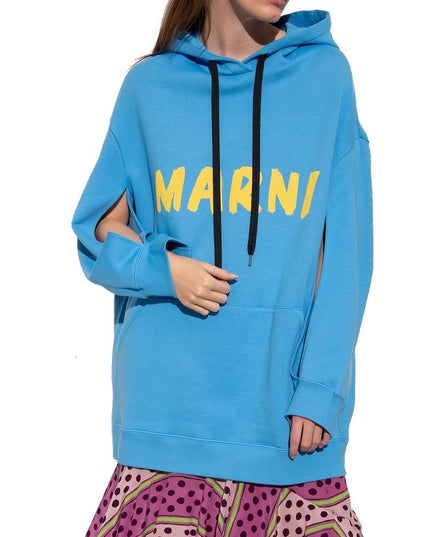 Marni Blue Cotton Sweatshirt