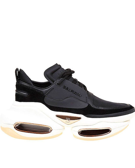 Balmain Black Calfskin Chunky Sneakers