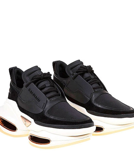 Balmain Black Calfskin Chunky Sneakers