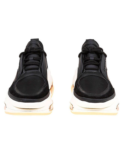 Balmain Black Calfskin Chunky Sneakers