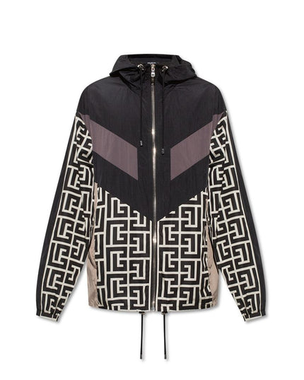 Balmain Black Nylon Shell Jacket