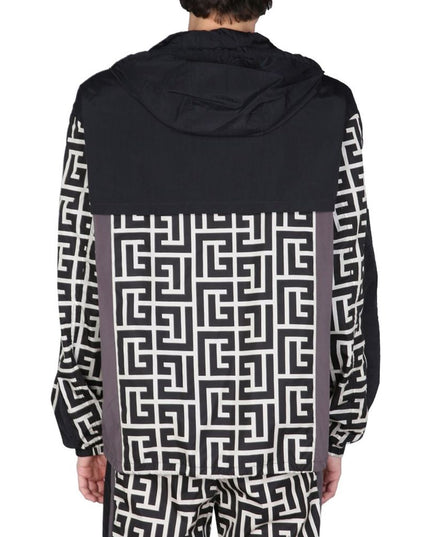 Balmain Black Nylon Shell Jacket