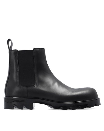 Bottega Veneta Black Calfskin Chelsea Boots