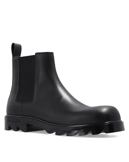 Bottega Veneta Black Calfskin Chelsea Boots