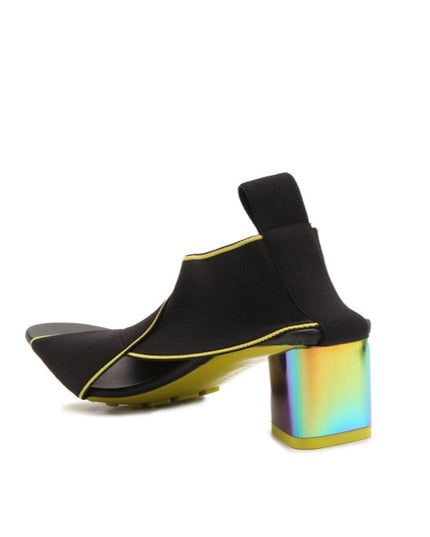 Bottega Veneta Black Fabric Platform Sandals