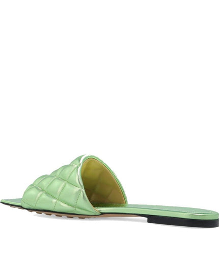 Bottega Veneta Green Calfskin Sandals