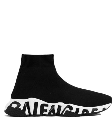 Balenciaga Black Fabric Athletic Sneakers