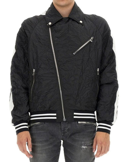 Balmain Black Polyester Bomber