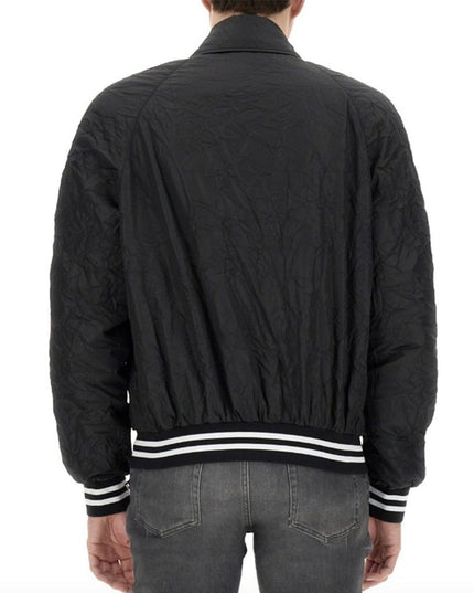 Balmain Black Polyester Bomber