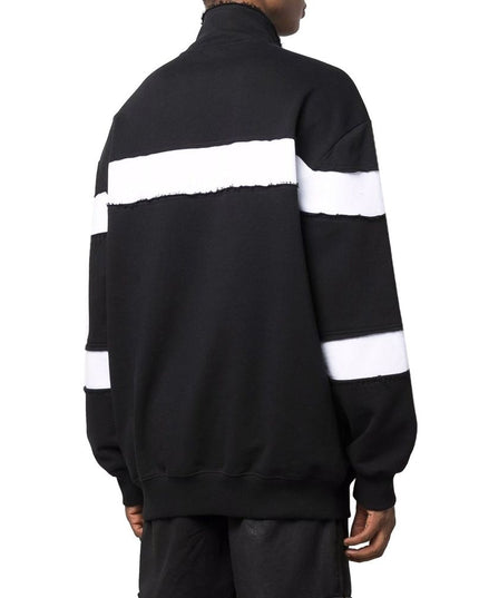 Balmain Black Cotton Sweatshirt