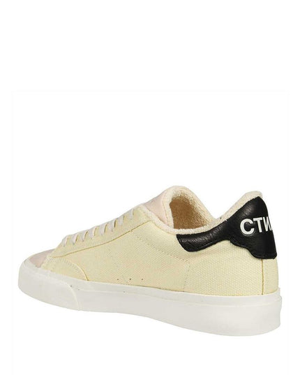 Heron Preston White Canvas Low Top Sneakers