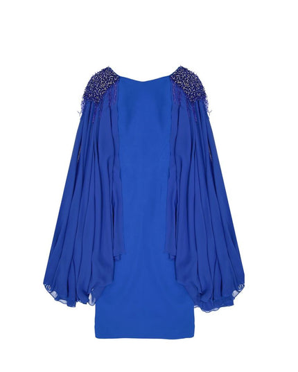 IVAN MONTESI Blue Acetate Casual Dress
