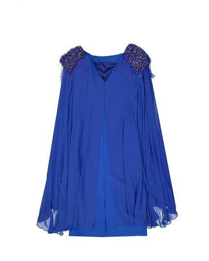 IVAN MONTESI Blue Acetate Casual Dress