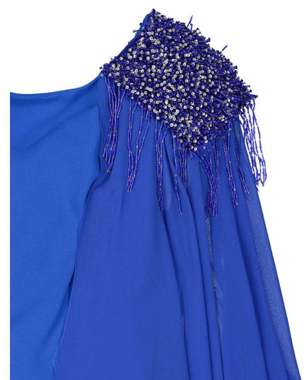 IVAN MONTESI Blue Acetate Casual Dress