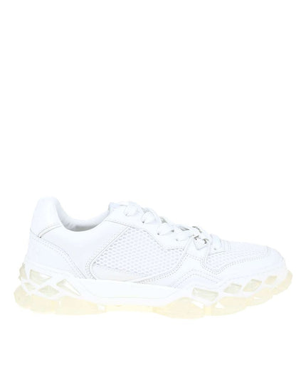Jimmy Choo White Calfskin Chunky Sneakers