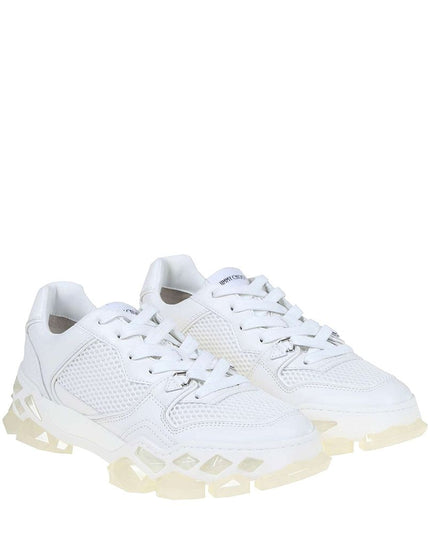 Jimmy Choo White Calfskin Chunky Sneakers
