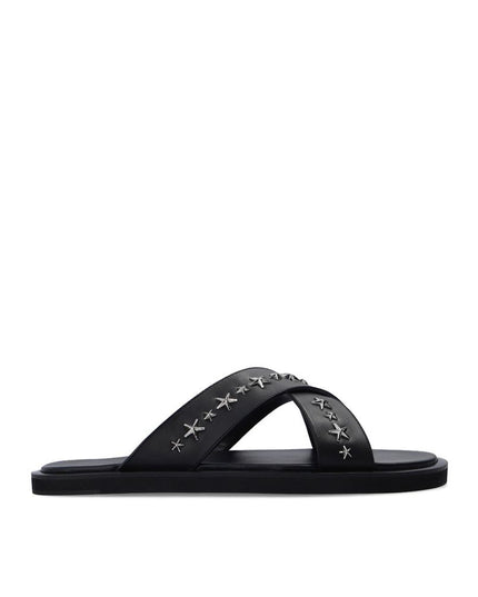 Jimmy Choo Black Calfskin Sandals