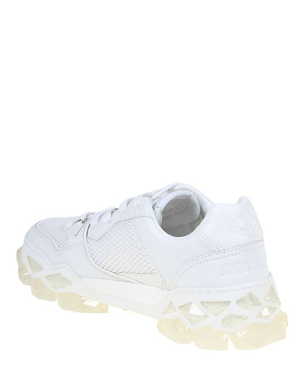Jimmy Choo White Calfskin Chunky Sneakers