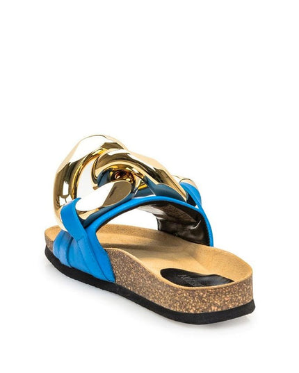 Jw Anderson Blue Calfskin Slippers