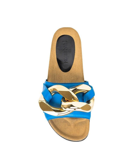 Jw Anderson Blue Calfskin Slippers