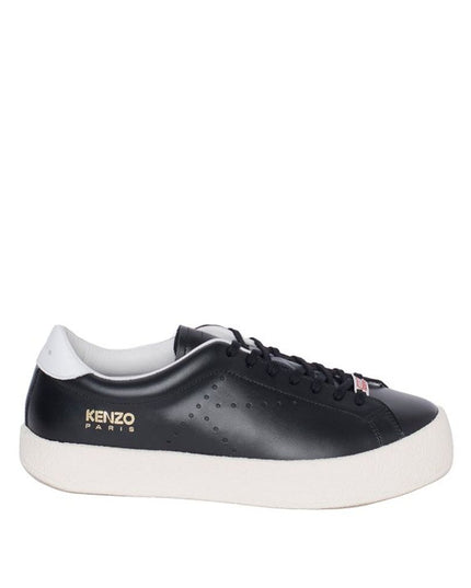 Kenzo Black Calfskin Low Top Sneakers