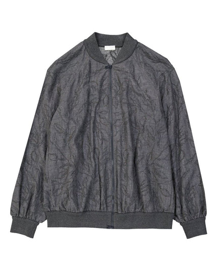 Brunello Cucinelli Gray Virgin Wool Bomber