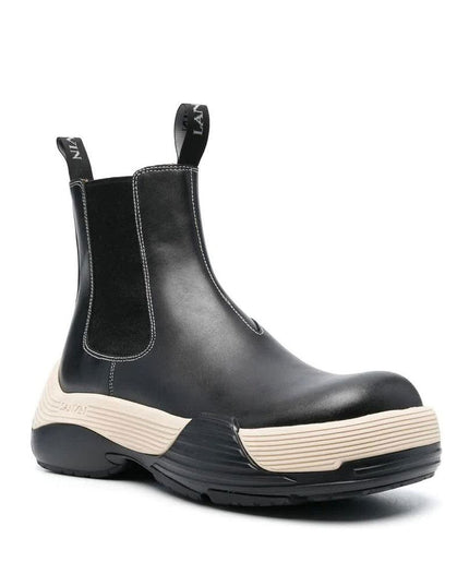 Lanvin Black Calfskin Chelsea Boots