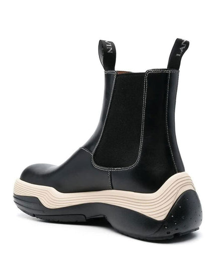 Lanvin Black Calfskin Chelsea Boots
