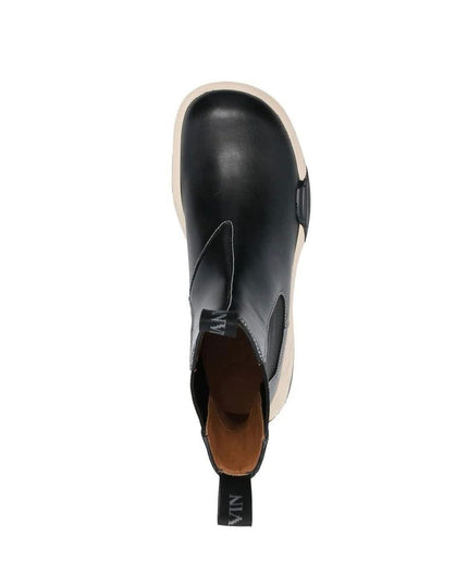 Lanvin Black Calfskin Chelsea Boots