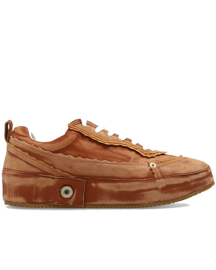 Loewe Brown Calfskin Platform Sneakers