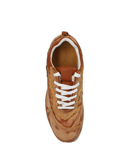 Loewe Brown Calfskin Platform Sneakers
