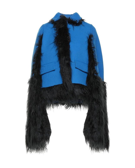Maison Margiela Blue Wool Cloacks