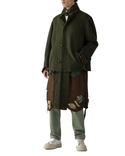 Maison Margiela Green Polyamide Coat