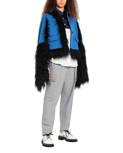 Maison Margiela Blue Wool Cloacks