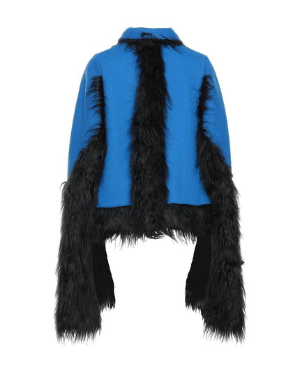 Maison Margiela Blue Wool Cloacks
