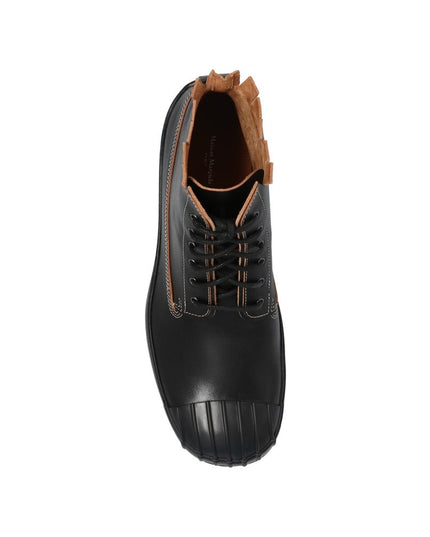 Maison Margiela Black Calfskin Lace-Up Boots