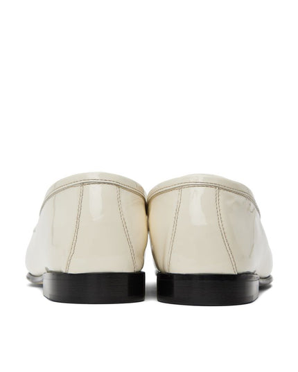 Jimmy Choo White Calfskin Slip-On Loafers