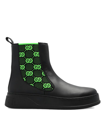 Gucci Black Leather Chelsea Boots