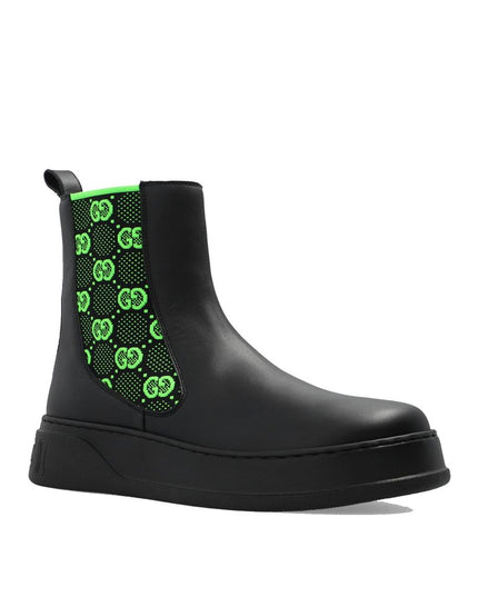 Gucci Black Leather Chelsea Boots