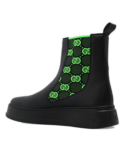 Gucci Black Leather Chelsea Boots