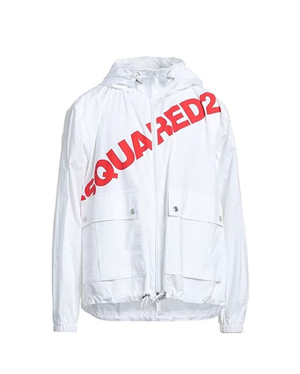 Dsquared² White Cotton Shell Jacket