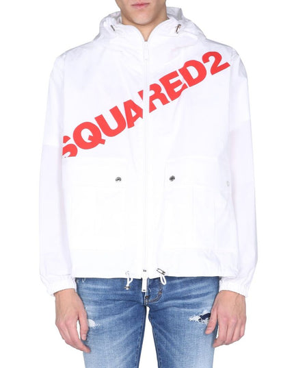 Dsquared² White Cotton Shell Jacket