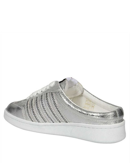 Dsquared² Silver Calfskin Sneakers