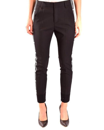 Dsquared² Black Wool Dress Pants