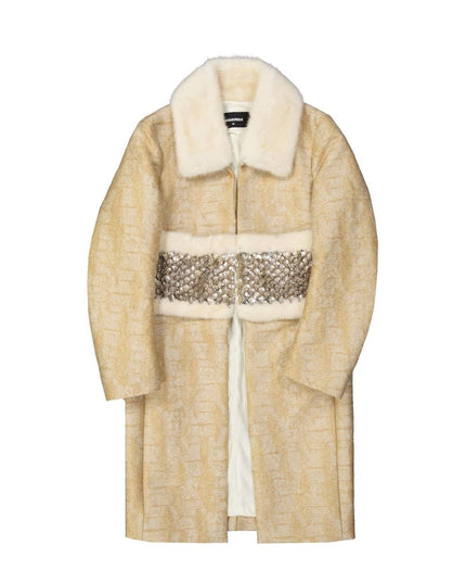 Dsquared² Beige Polyamide Coat