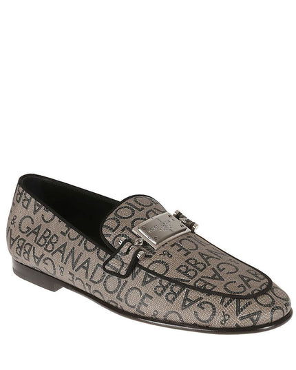 Dolce & Gabbana Brown Calfskin Slip-On Loafers