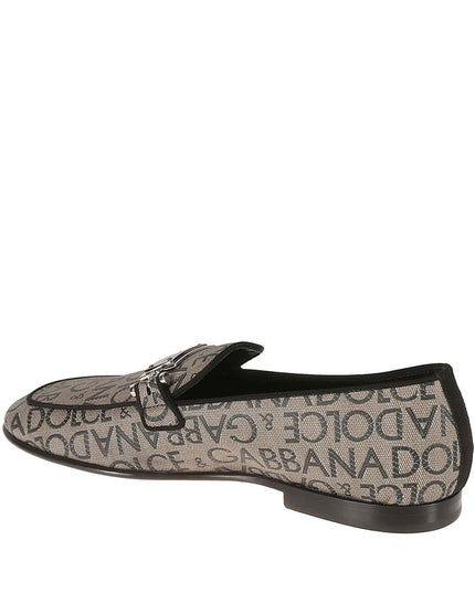 Dolce & Gabbana Brown Calfskin Slip-On Loafers