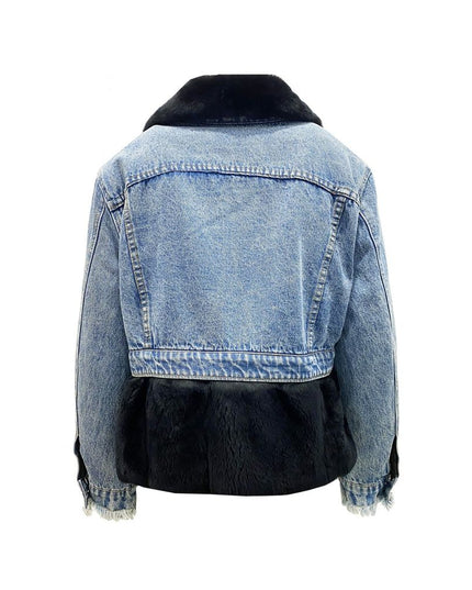 FORTE DEI MARMI COUTURE Blue Cotton Denim Jacket