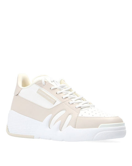 Giuseppe Zanotti White Calfskin Low Top Sneakers