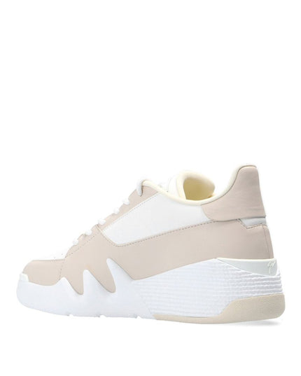 Giuseppe Zanotti White Calfskin Low Top Sneakers